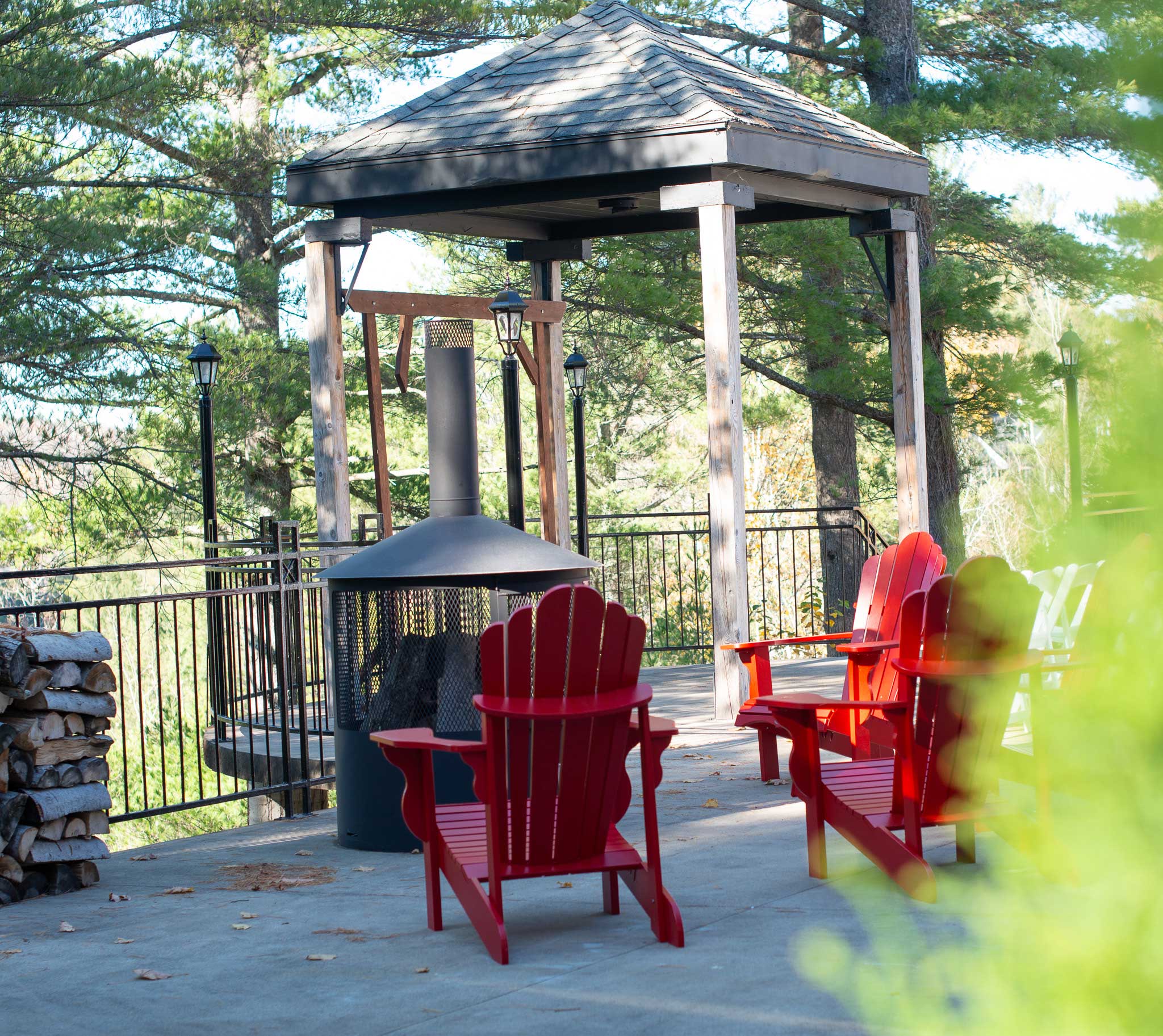 espace feu de camp domaine du lac long st-alphonse-rodriguez lanaudiere
