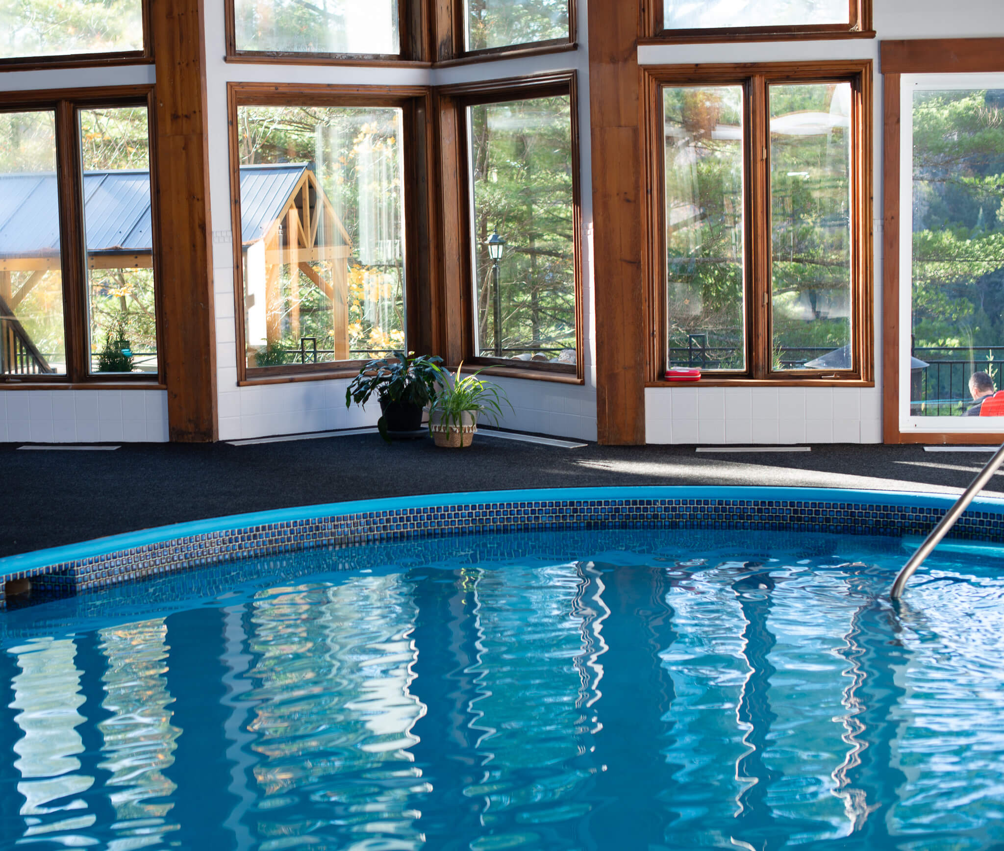 piscine interieure domaine du lac long st-alphonse-rodriguez lanaudiere