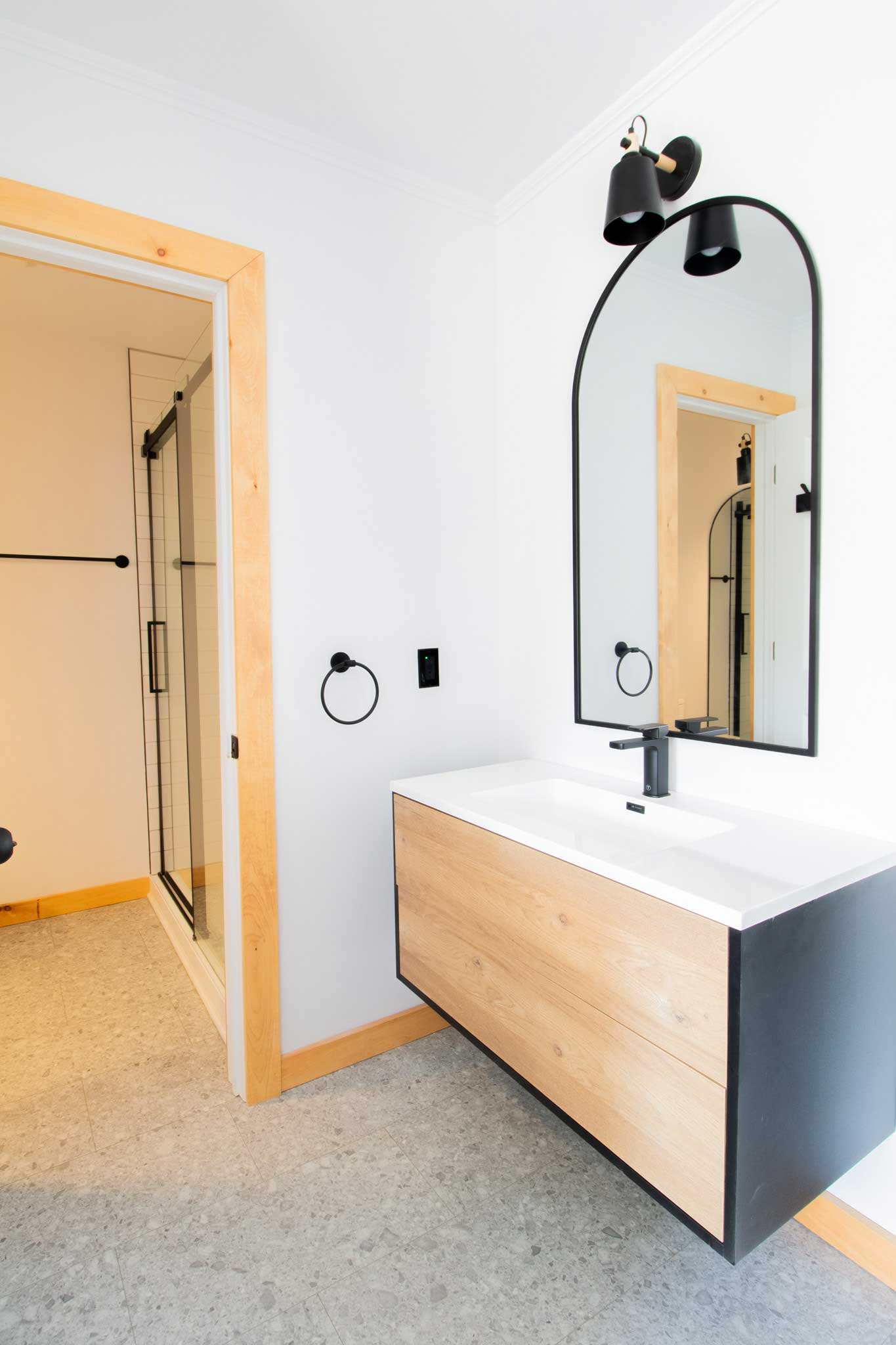 salle de bain lavabo chambre auberge domaine du lac long lanaudiere